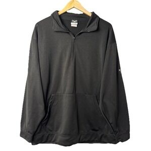 Oarsman 913 Quarter Zip Pullover Men LG Black Golf Mountain Brook Club Polyester